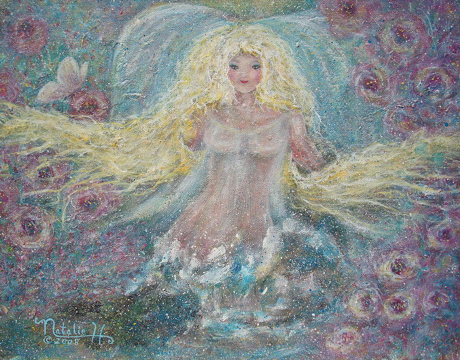 Fantasy Painting - Secret Garden Angel 3 by Natalie Holland