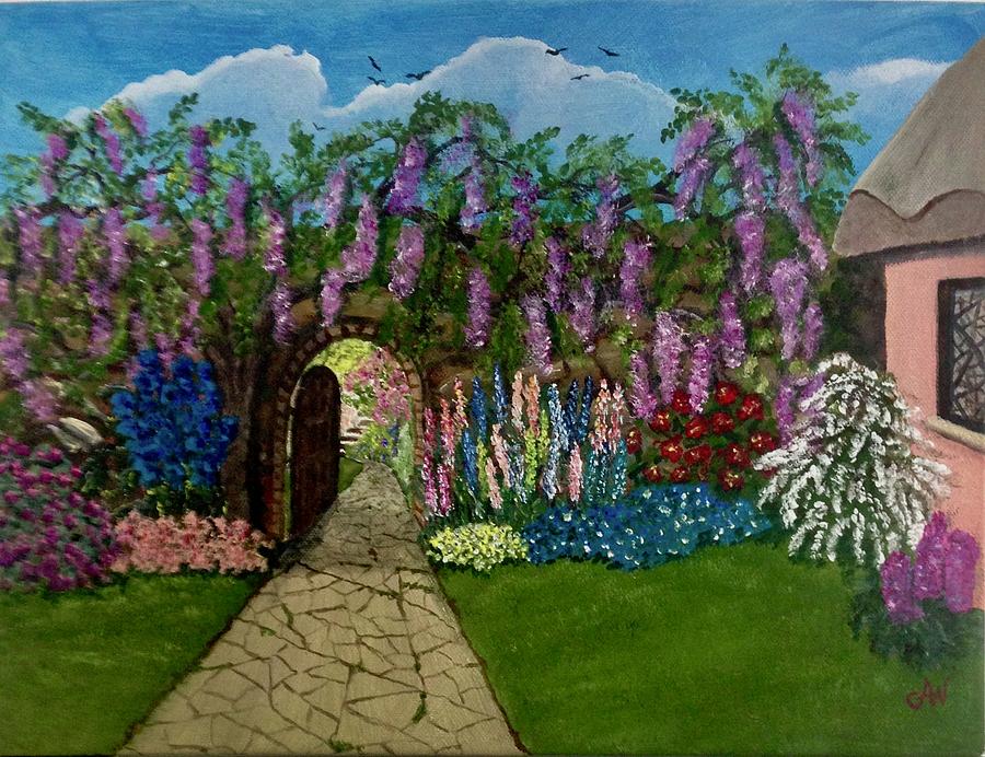 Secret Garden Painting By Carol Williams Fine Art America