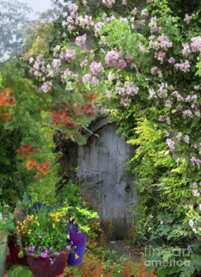 Flower Painting - Secret Garden by Christine MacLellan