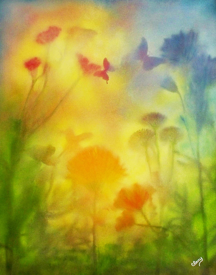 Secret Garden Painting by Linda Clary