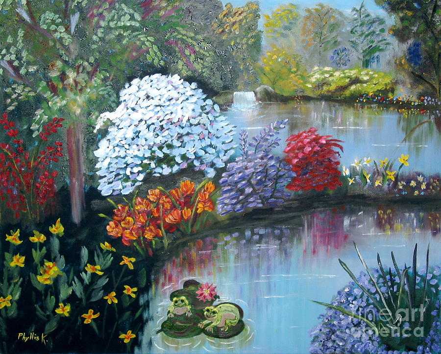 Secret Garden Painting by Phyllis Kaltenbach