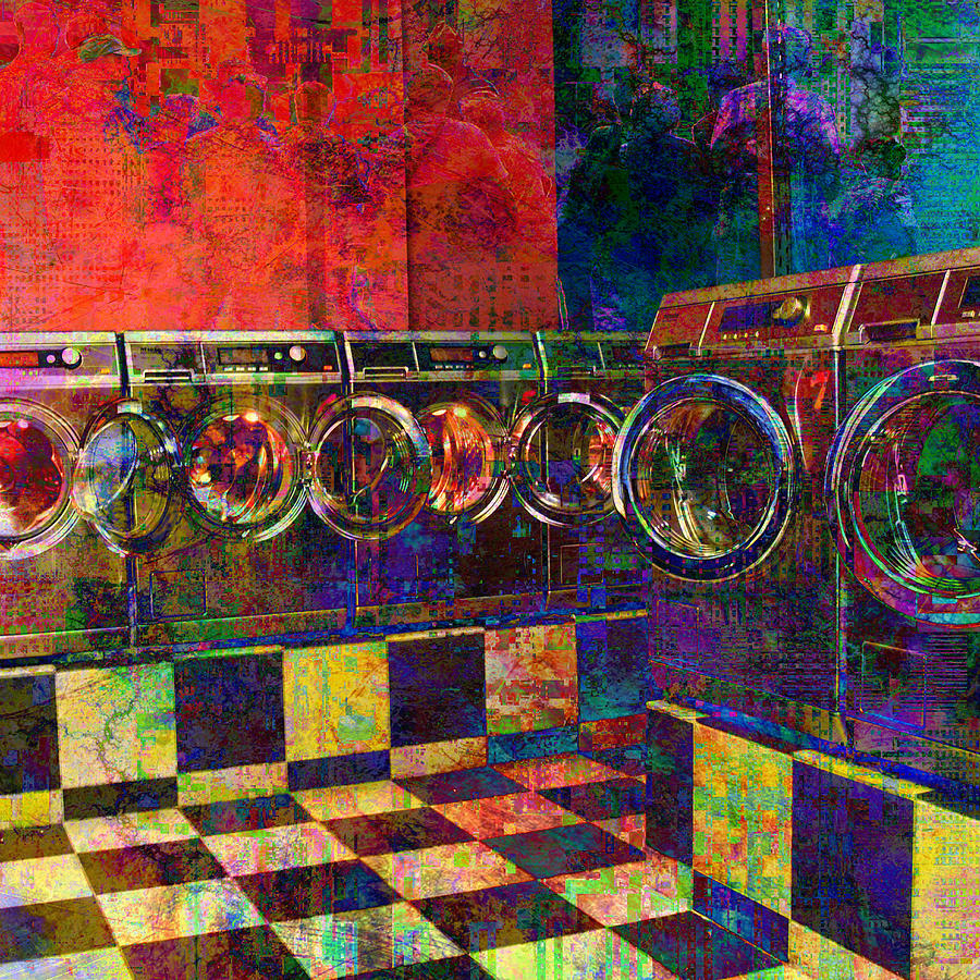 Secret Life of Laundromats Digital Art by Barbara Berney