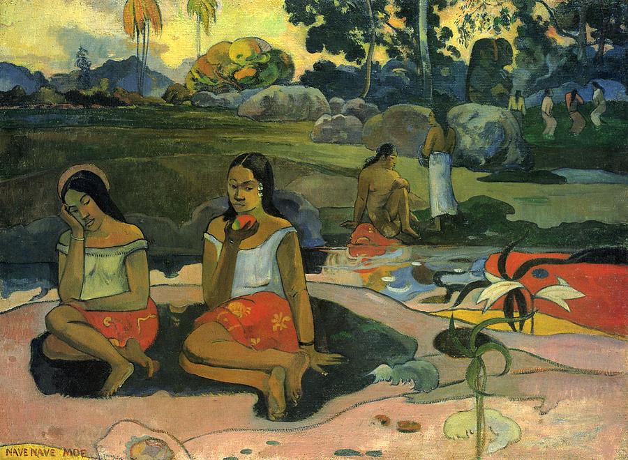 Paul Gauguin Painting - Secret Nave Nave Moe by Paul Gauguin