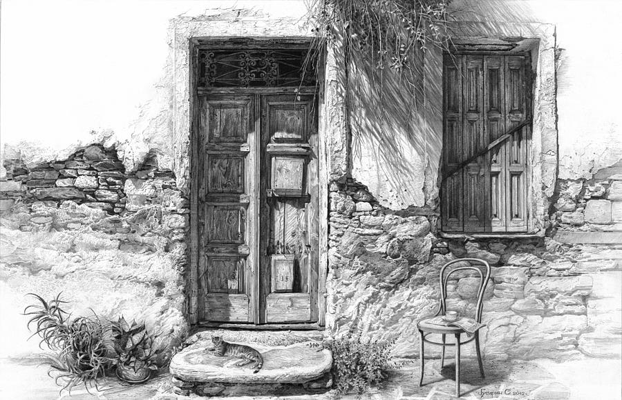 Secret of the Closed Doors Drawing by Sergey Gusarin