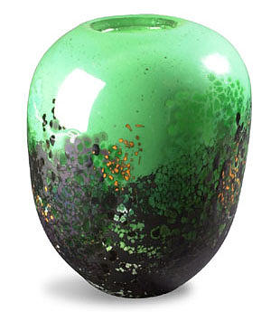 Vase Glass Art - Secret Place by Jeanine Pesek Vase Glass Art - Secret Place by Jeanine Pesek