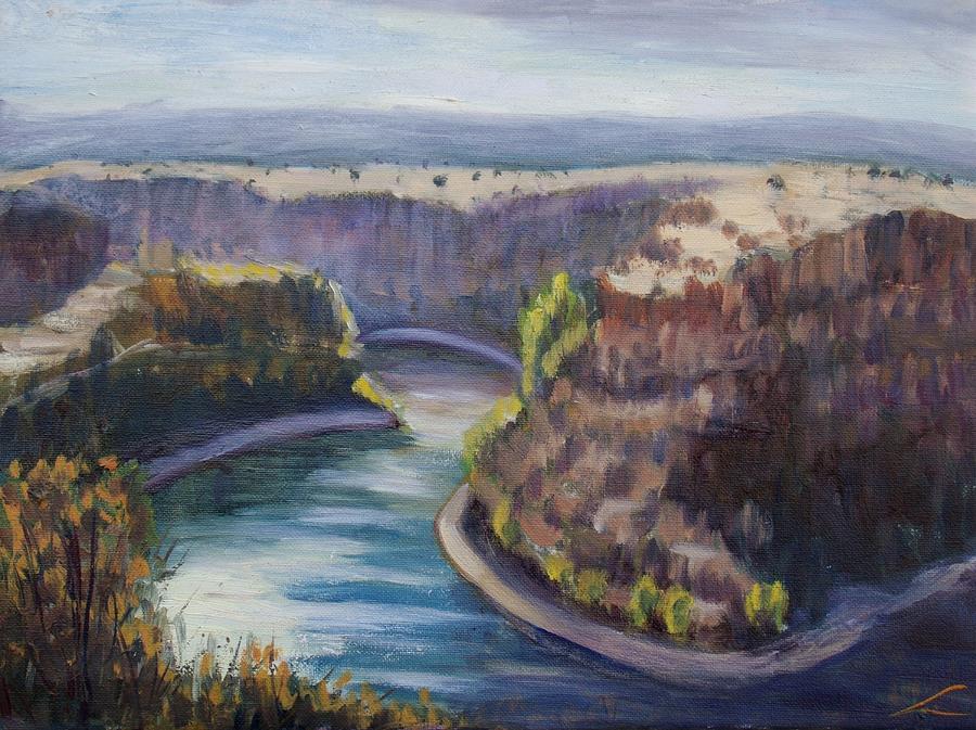 Landscape Painting - Secret river by Elena Sokolova
