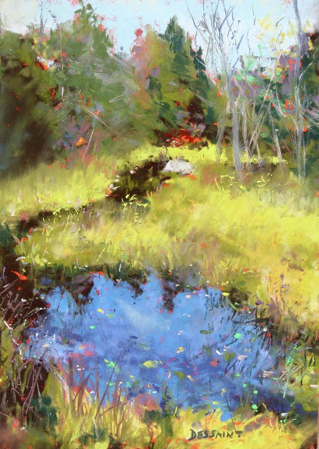 Fall Painting - Secret Spot by Linda Dessaint
