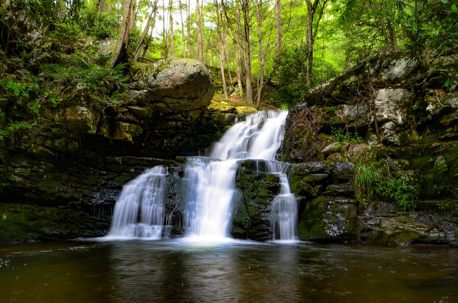 Secret Waterfall - Pocono Cascades Photograph by Bill Cannon