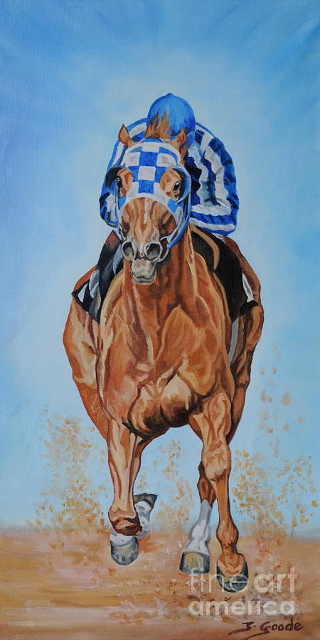 Horse Painting - Secretariat by Jana Goode