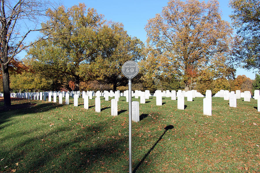 Section 60 In Arlington National Cemetery Photograph by Cora Wandel
