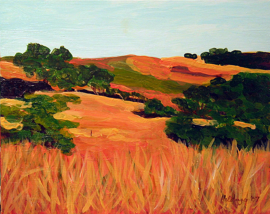 Landscape Painting - Sedgewick Reserve by Deborah Hildinger
