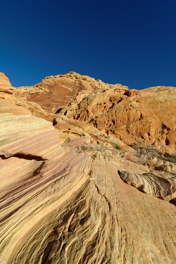 Sedimentary Layers -- Sandstone Rock Formations in Valley of Fire State Park, Nevada Photograph by Darin Volpe
