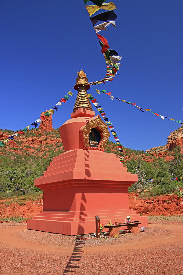 Sedona # 20 - Amitabha Stupa and Peace Park Photograph by Allen Beatty