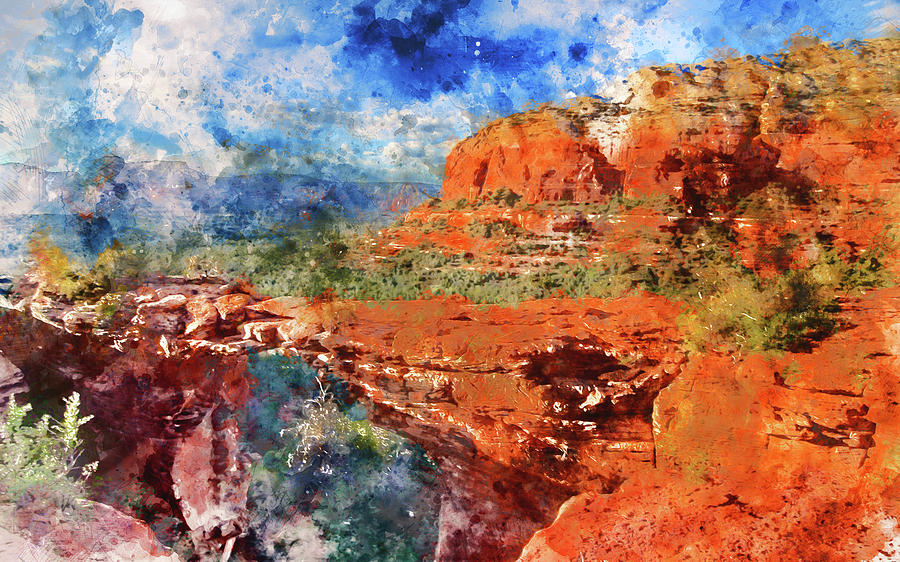 Sedona, Arizona - 09 Painting by AM FineArtPrints