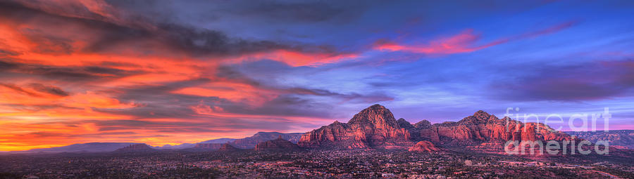 Sedona Arizona at Sunset Photograph by Eddie Yerkish