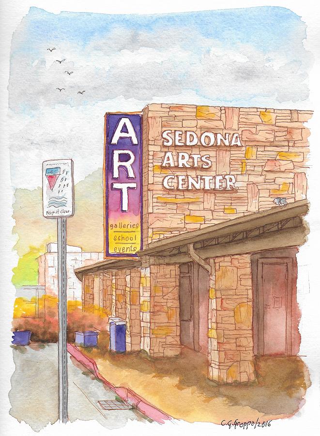 Sedona Arts Center in Sedona, Arizona Painting by Carlos G Groppa
