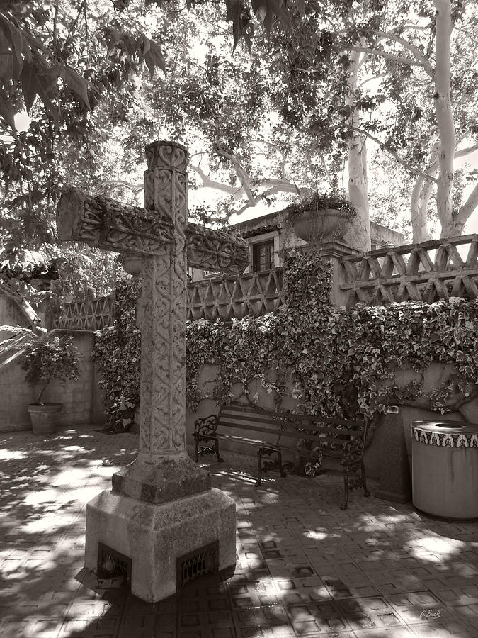Sedona Cross, Monochrome Photograph by Gordon Beck