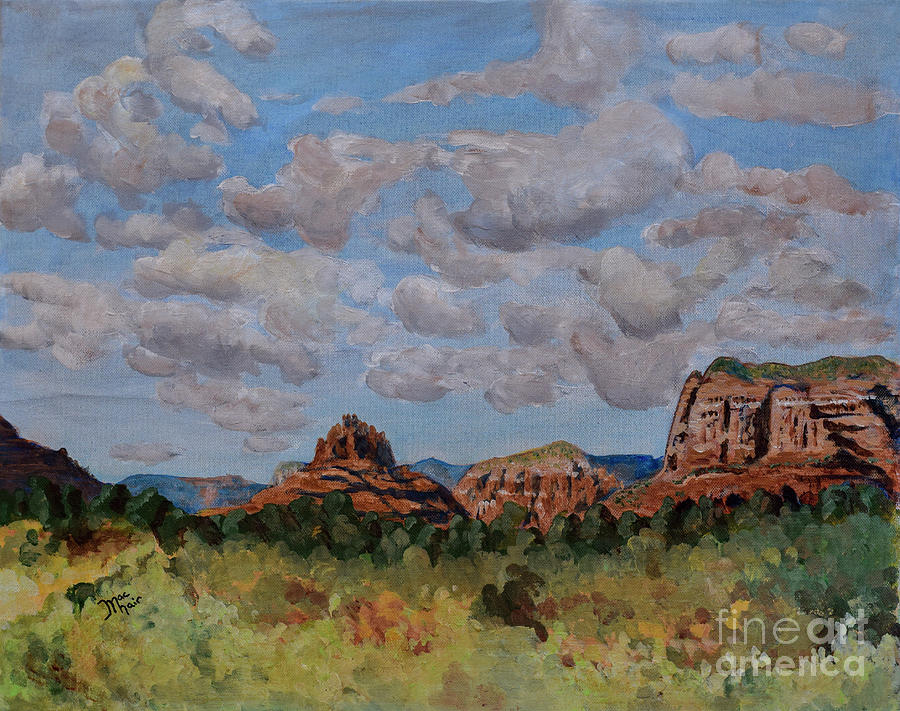 Mountain Painting - Sedona by Jackie MacNair