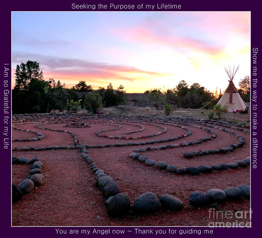 Sedona Labyrinth Sunset Photograph by Marlene Besso