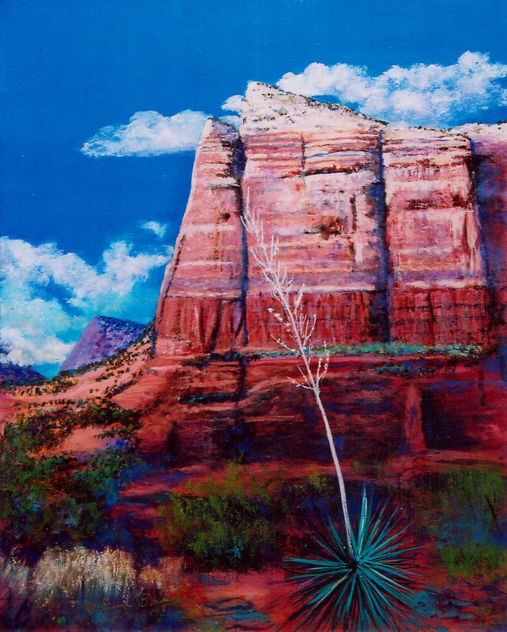Sedona Red Rock Painting by M Diane Bonaparte