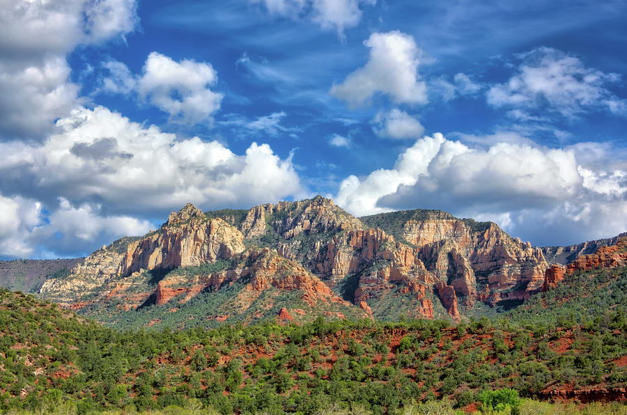 Sedona Red Rocks Scenic View Photograph by Jennifer Rondinelli Reilly - Fine Art Photography