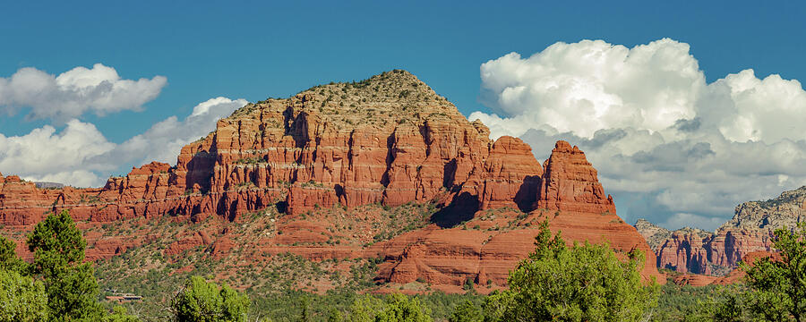 Sedona, Rocks And Clouds Photograph by Bill Gallagher