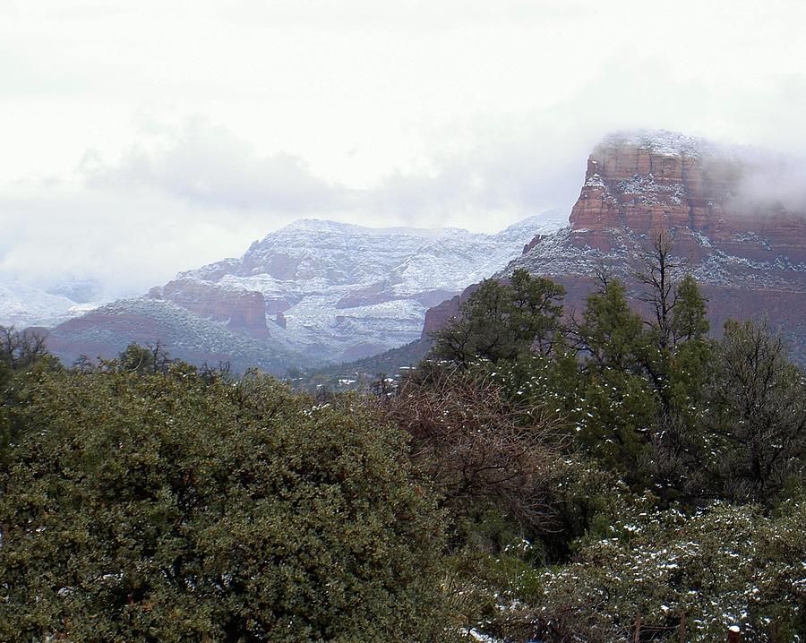 Sedona Snows Photograph by Carolyn Jacob