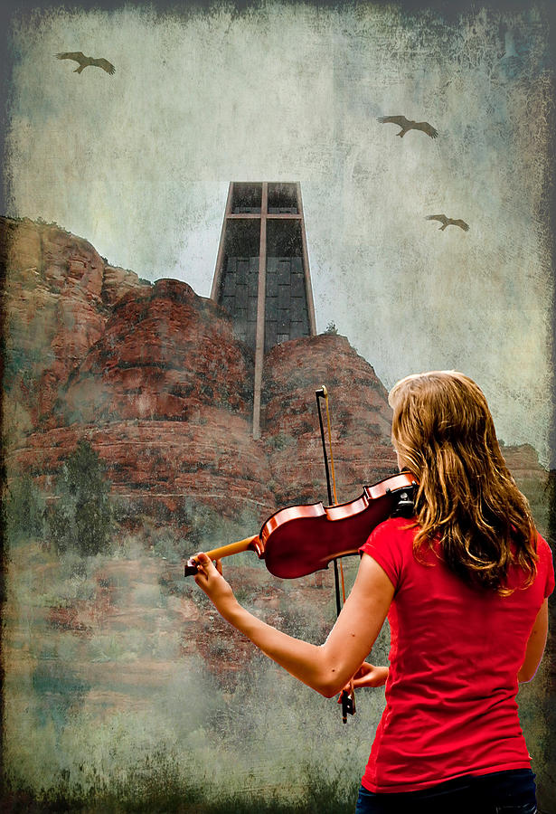 Music Photograph - Sedona Strings by Dale Stillman