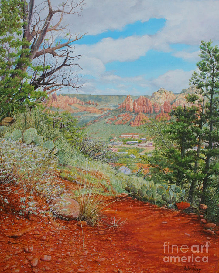 Sedona Trail Painting by Mike Ivey