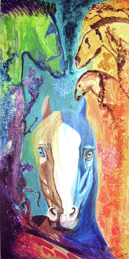 See Horses Painting by Toni Willey