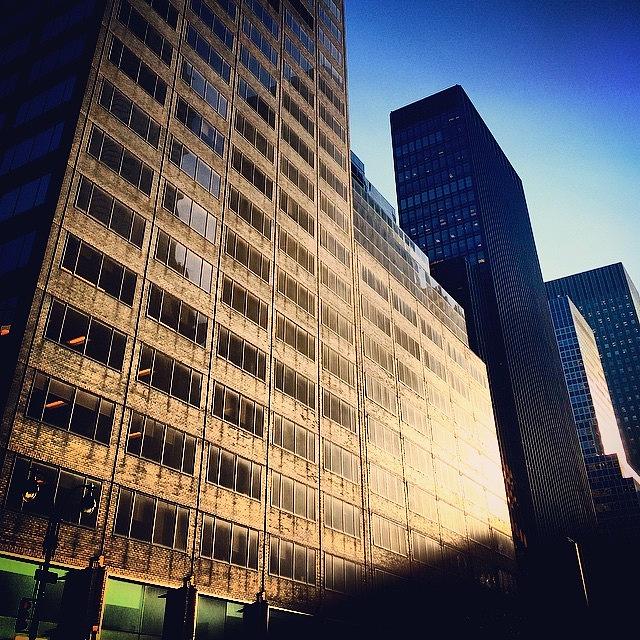 Architecture Photograph - See The Reflection #mynyc by Monica Zorrilla