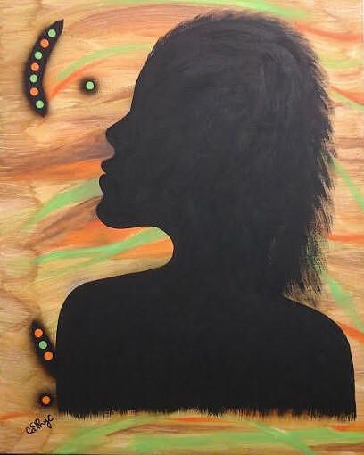 Girl Painting - See Through Me by Catherine Velardo