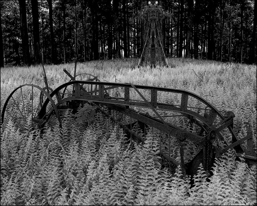 Monotone Photograph - Seed Sowing Machine by Chris Lord