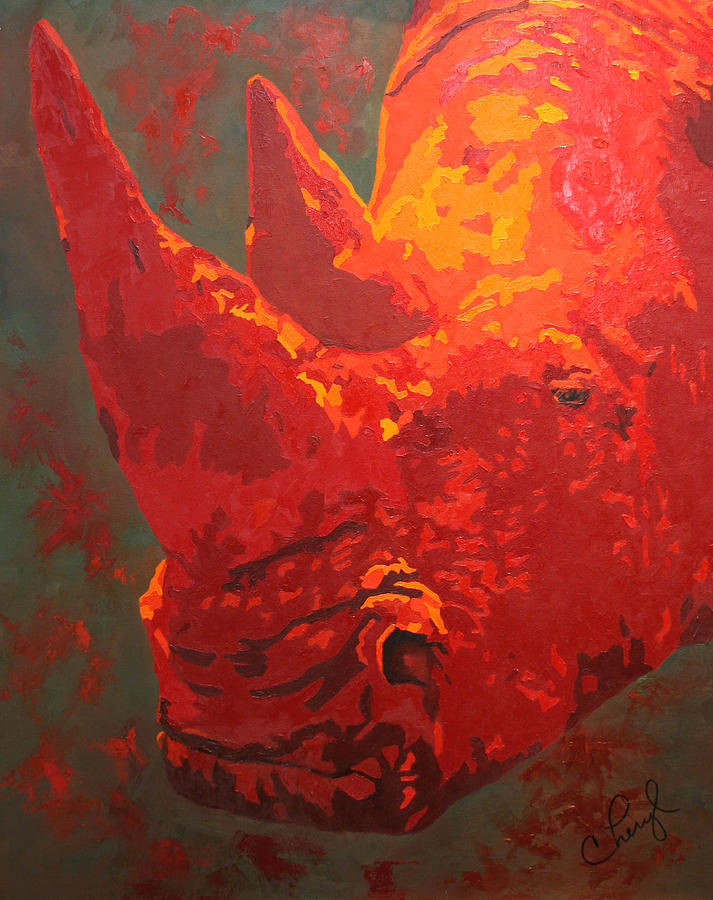 Seeing Red Painting by Cheryl Bowman