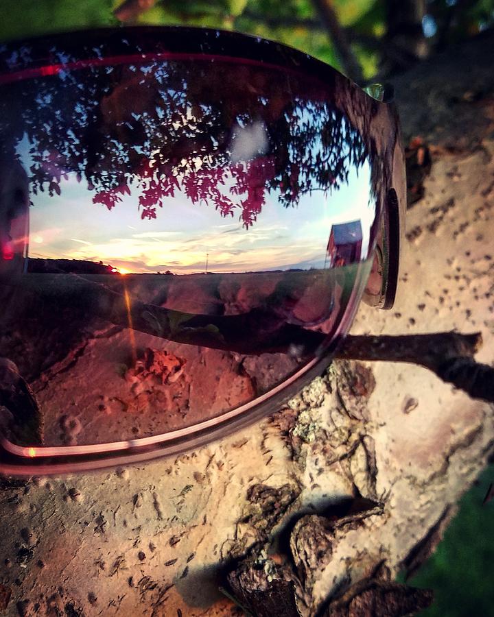 Sunset Photograph - Seeing Through the Glasses by Ashley K Blanchard