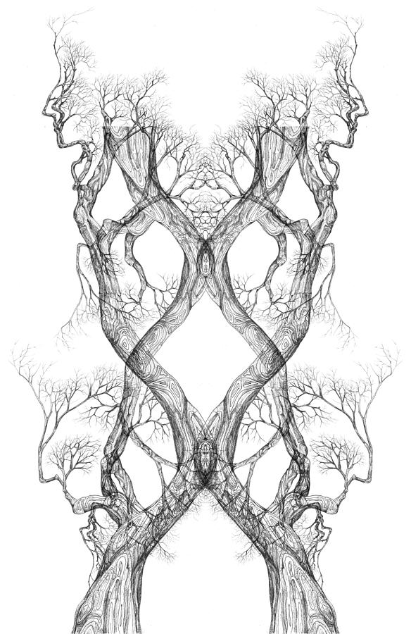 SEEING Tree 40 Hybrid1 Digital Art by Brian Kirchner