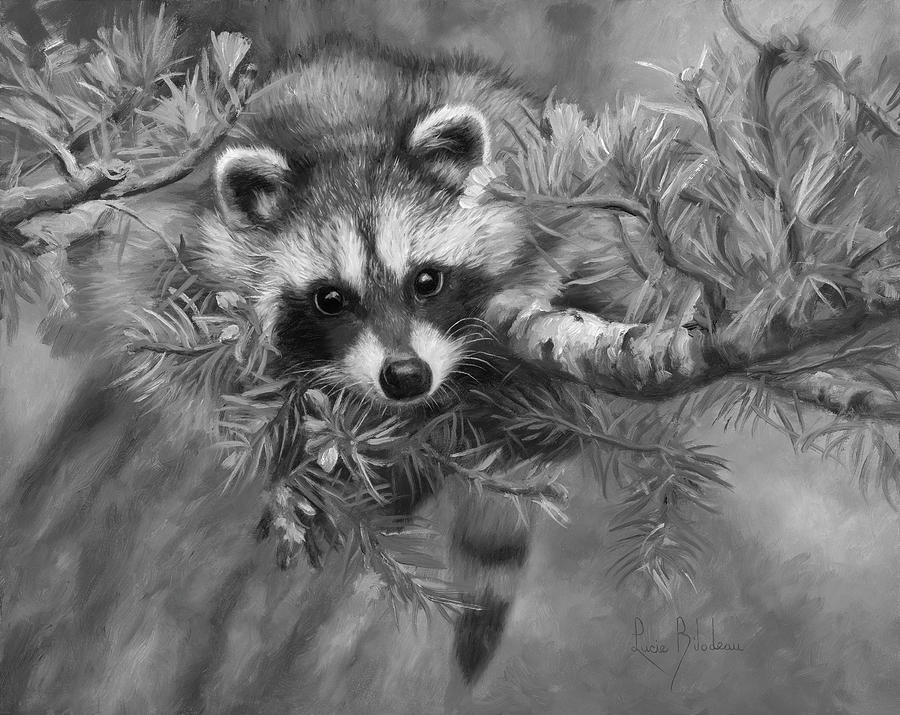 Seeking Mischief - Black and White Painting by Lucie Bilodeau | Fine ...