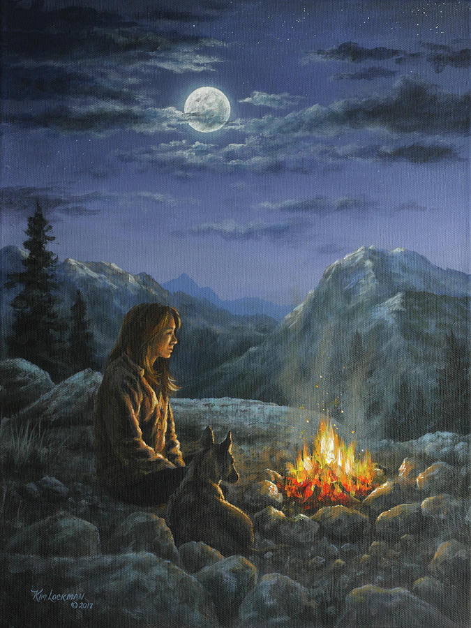 Mountain Painting - Seeking Solace by Kim Lockman