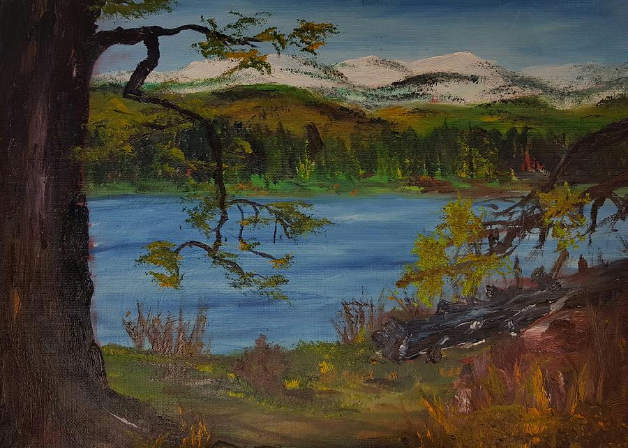 Seeley Lake    40 Painting by Cheryl Nancy Ann Gordon