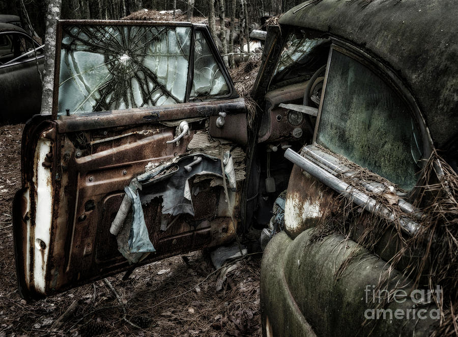 Old Car Photograph - Seen Better Days by Claudia Kuhn