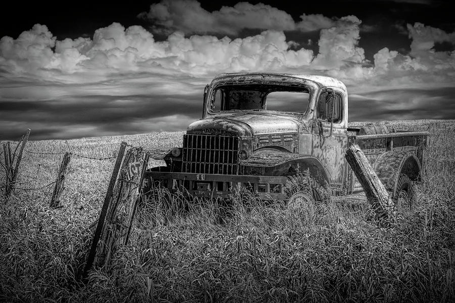Seen Better Days in Black and White Photograph by Randall Nyhof