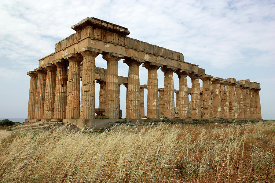 Architecture Photograph - Segesta Greek temple in Sicily, Italy by Paolo Modena