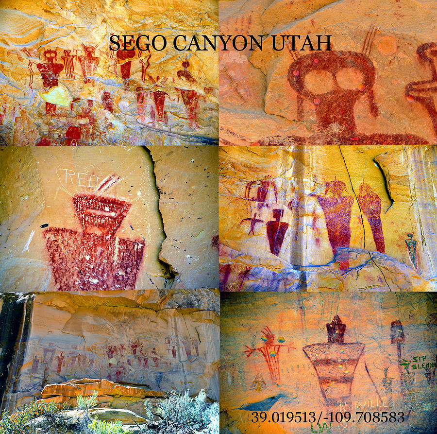 Sego Canyon Utah Pictograph site Photograph by David Lee Thompson