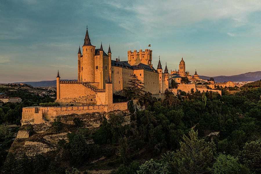 Segovia Alcazar and Cathedral Golden Hour by Josh Bryant Segovia Alcazar and Cathedral Golden Hour by Josh Bryant