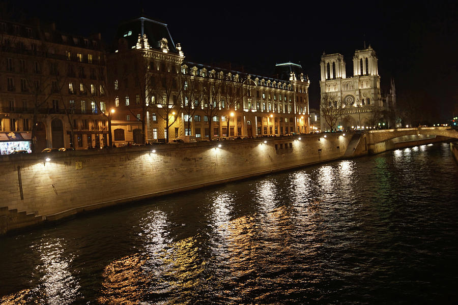 Seine - Notre Dame Photograph by Erik Tanghe