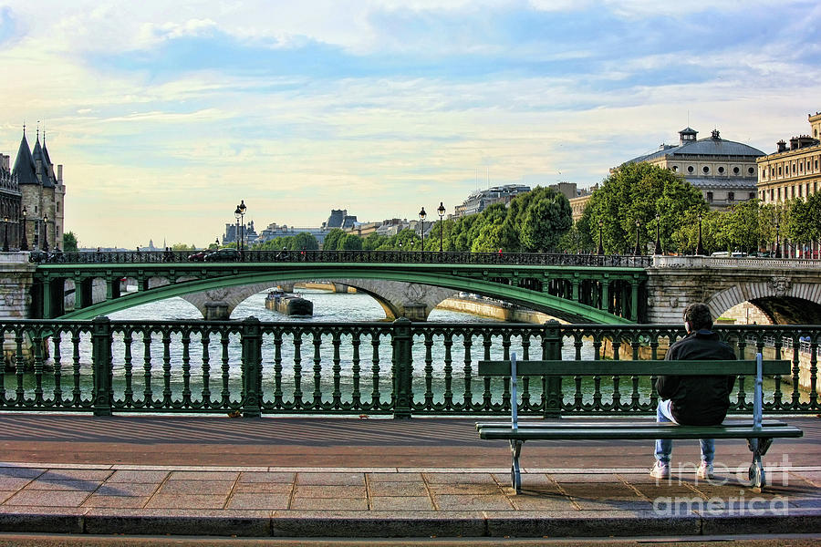 Seine River Paris V Photograph by Chuck Kuhn