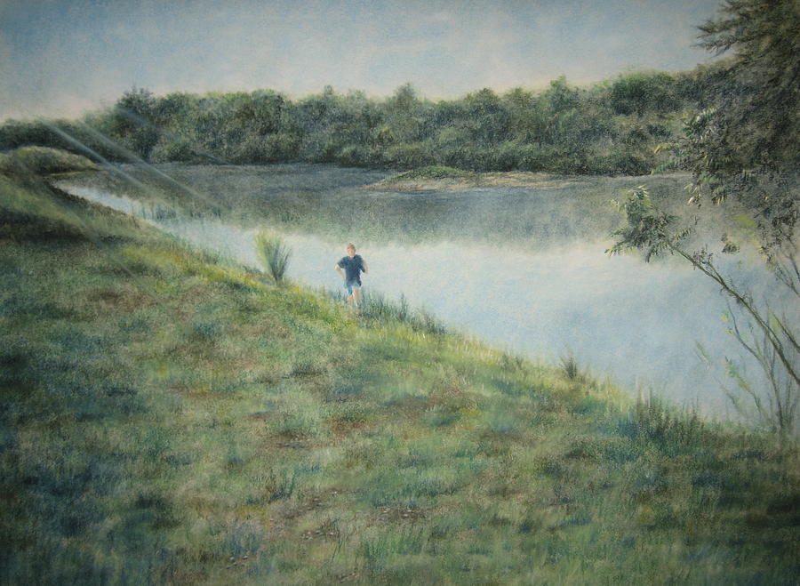 Seize The Hill Pastel by Larry Whitler