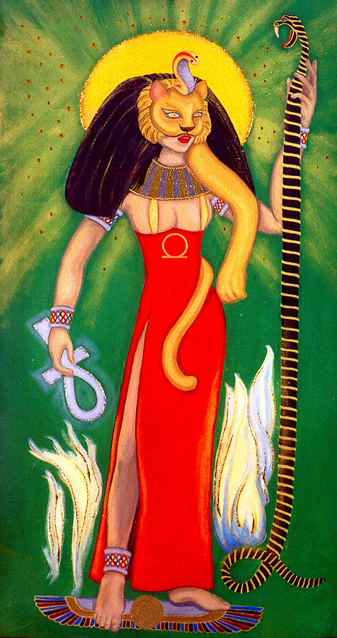 Sekhmet Painting By Diveena Seshetta - Fine Art America