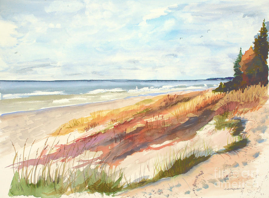 Lake Michigan Painting - Selah by Sandra Strohschein