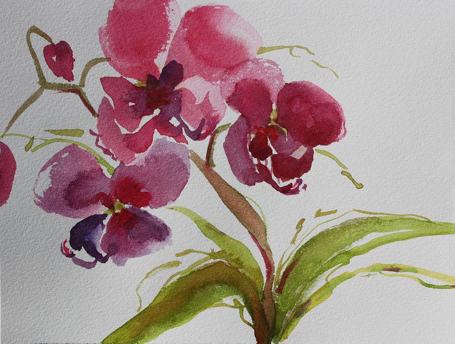 Selby Orchid II Painting by Tara Moorman